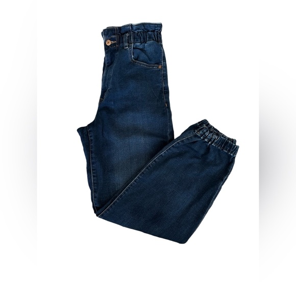 Express |  High Rise Denim Joggers - Picture 1 of 5